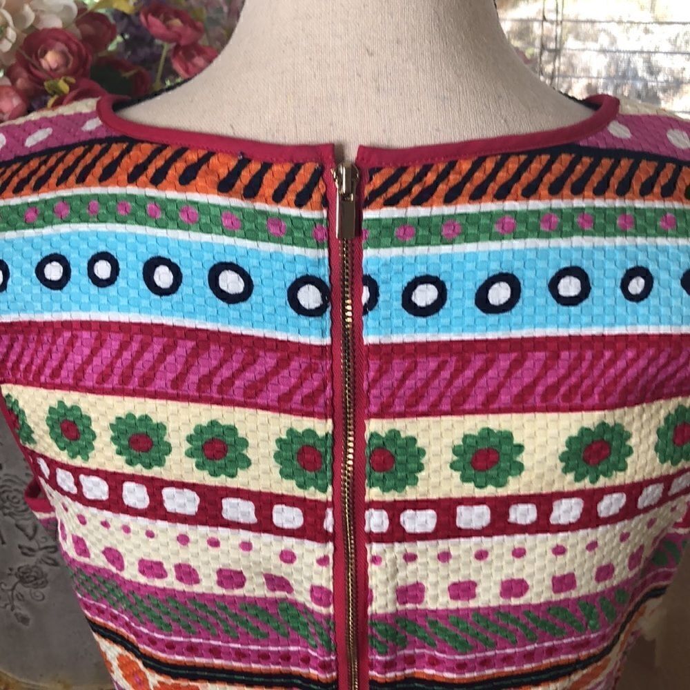 Talbots Retro Colorful Fitted Sheath Dress‎ - Picture 6 of 10
